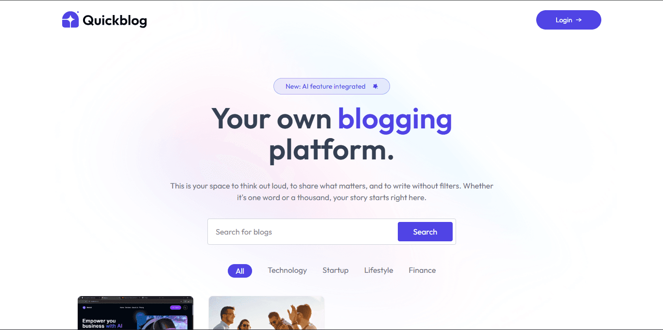 QuickBlog - AI-Assisted Publishing Platform